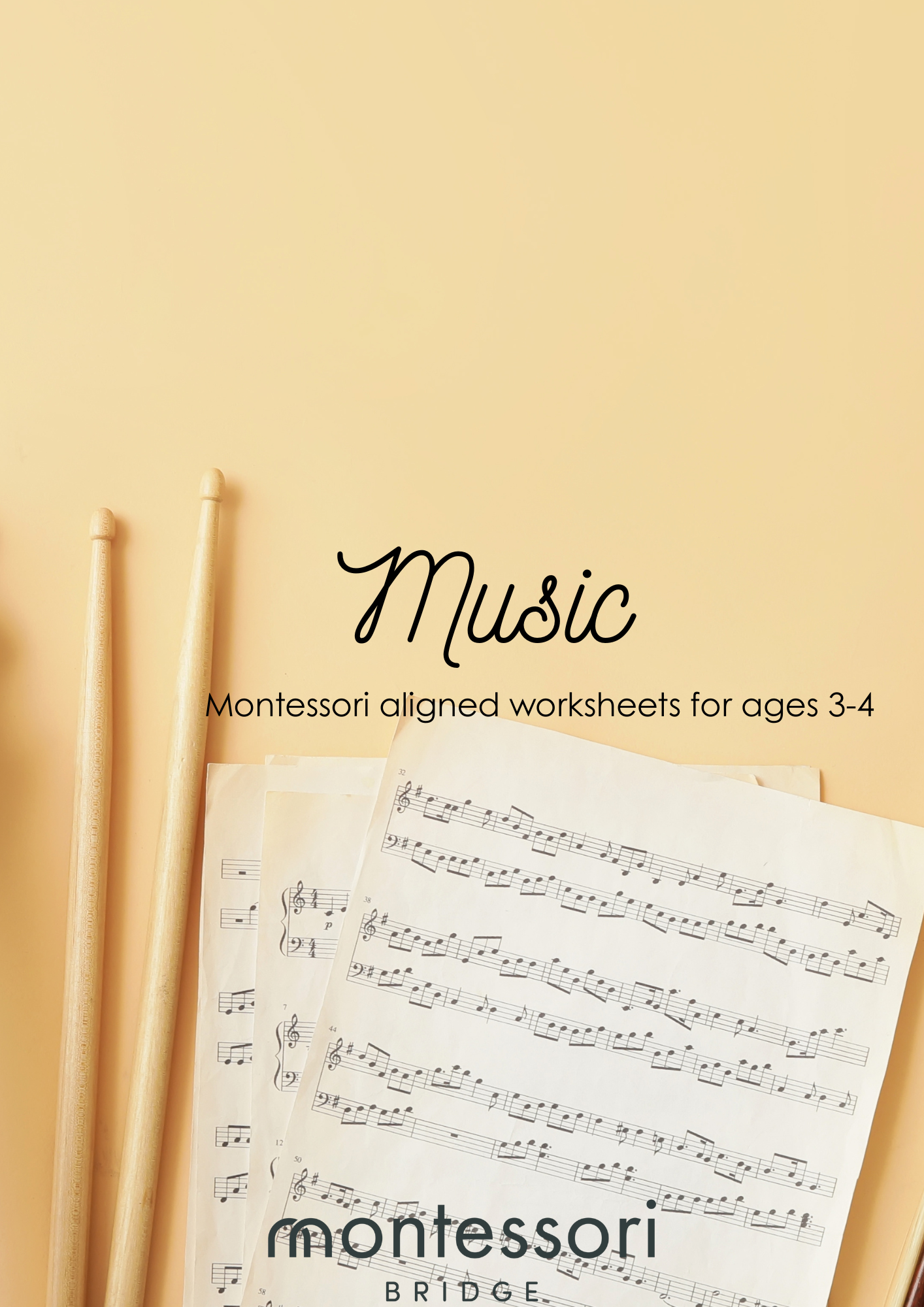 Music Montessori Printable Pack: Ages 3 - 4