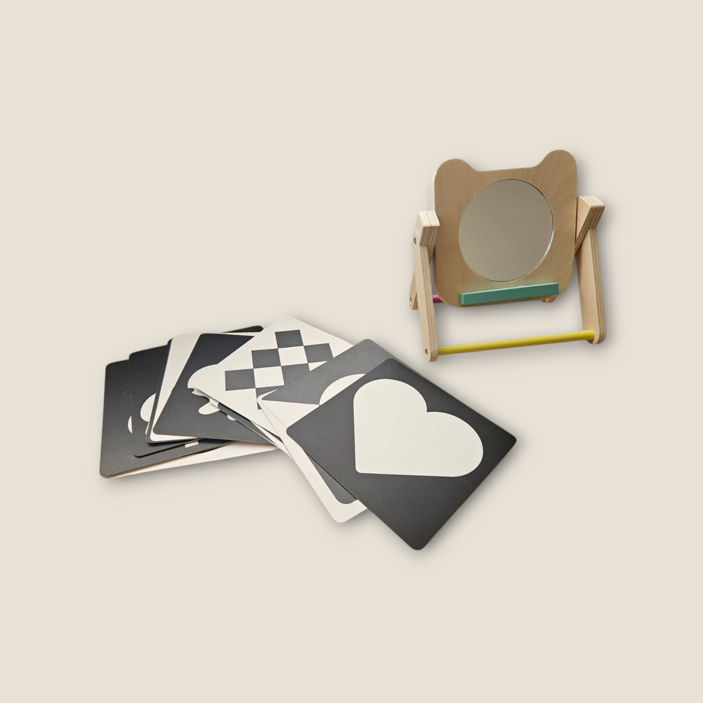 Tummy Time Mirror & Contrast Cards