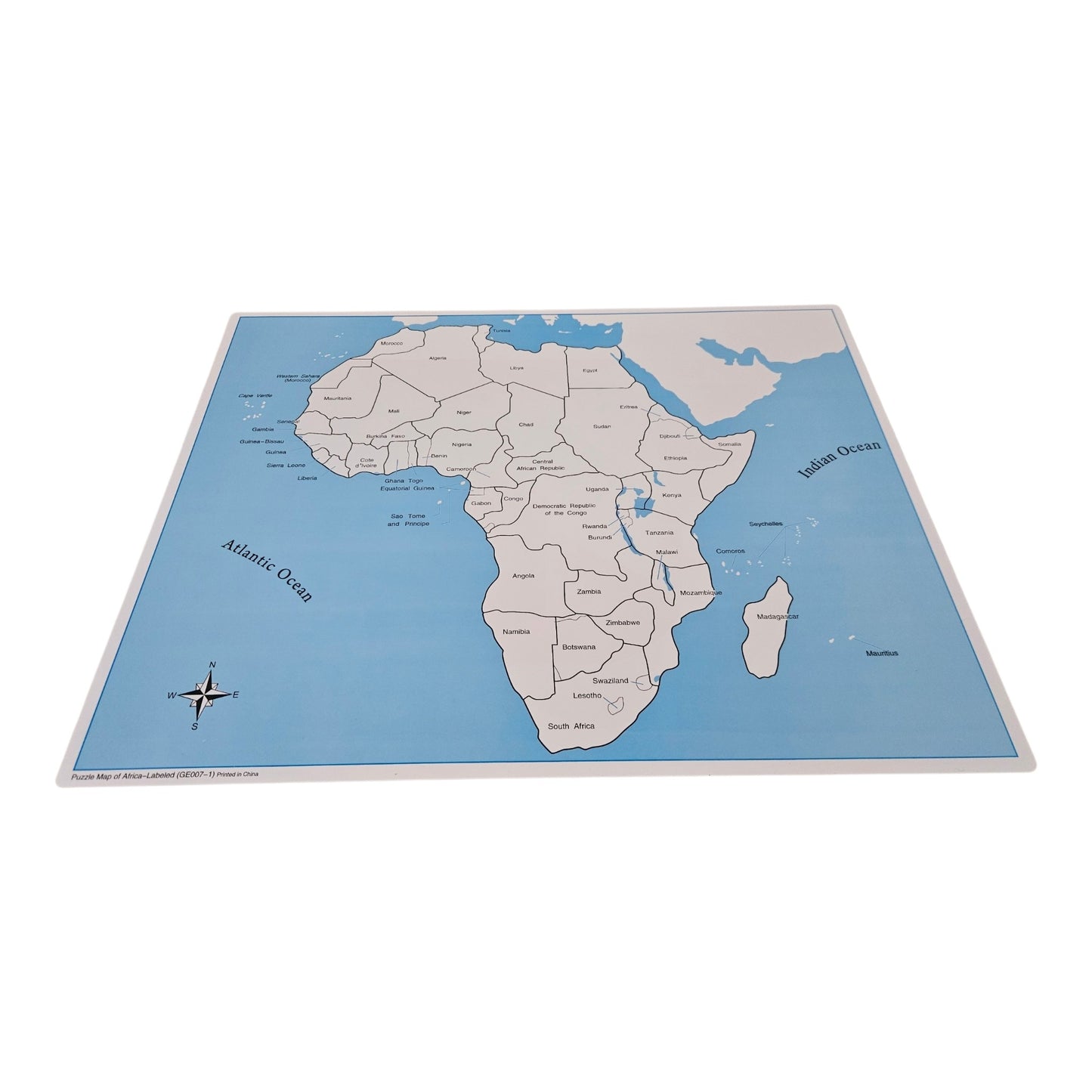 Labelled Africa Control Map