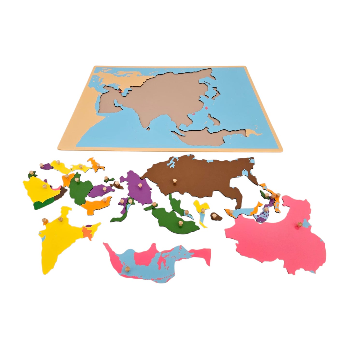 Puzzle Map of Asia