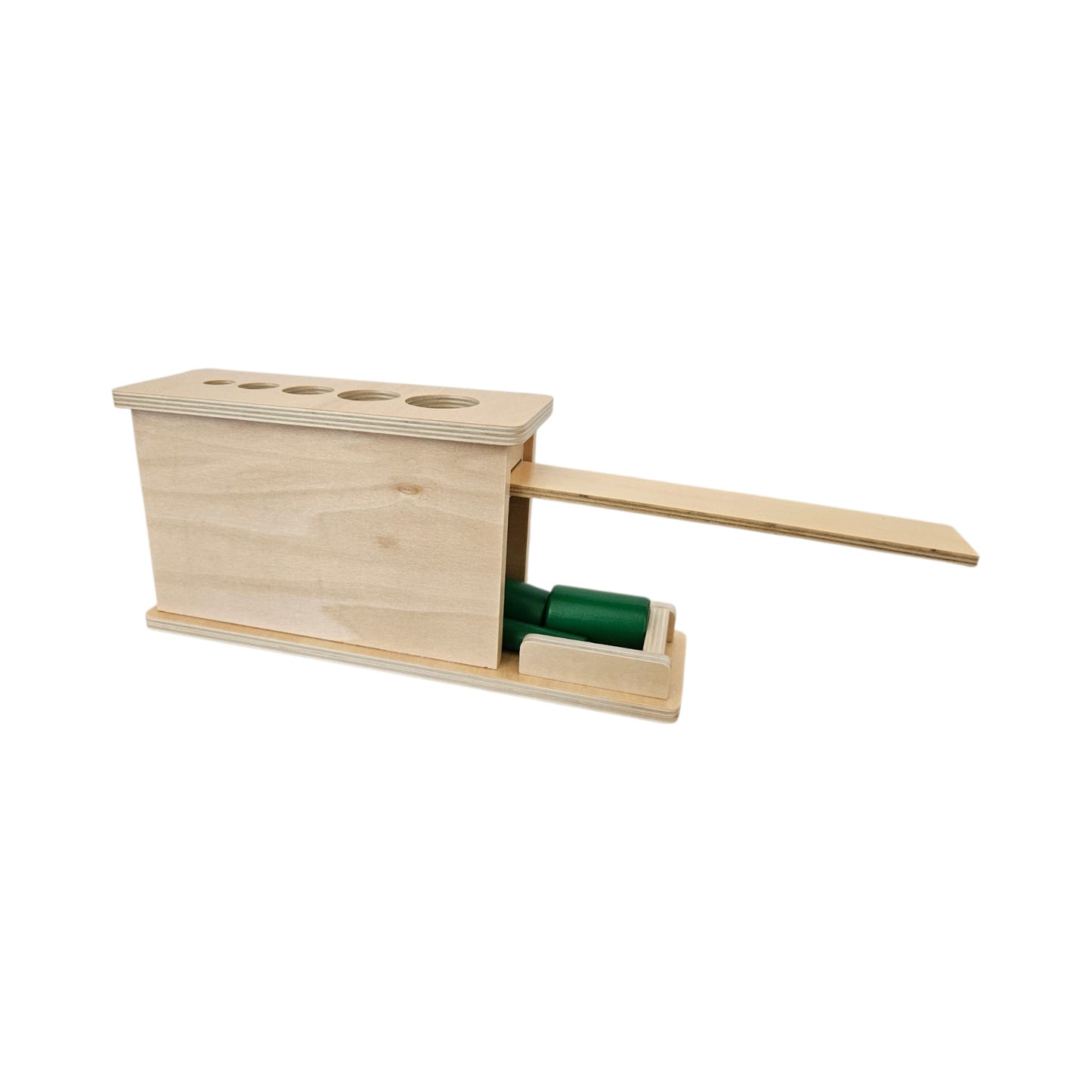 Wooden Cylinder Drop & Tray