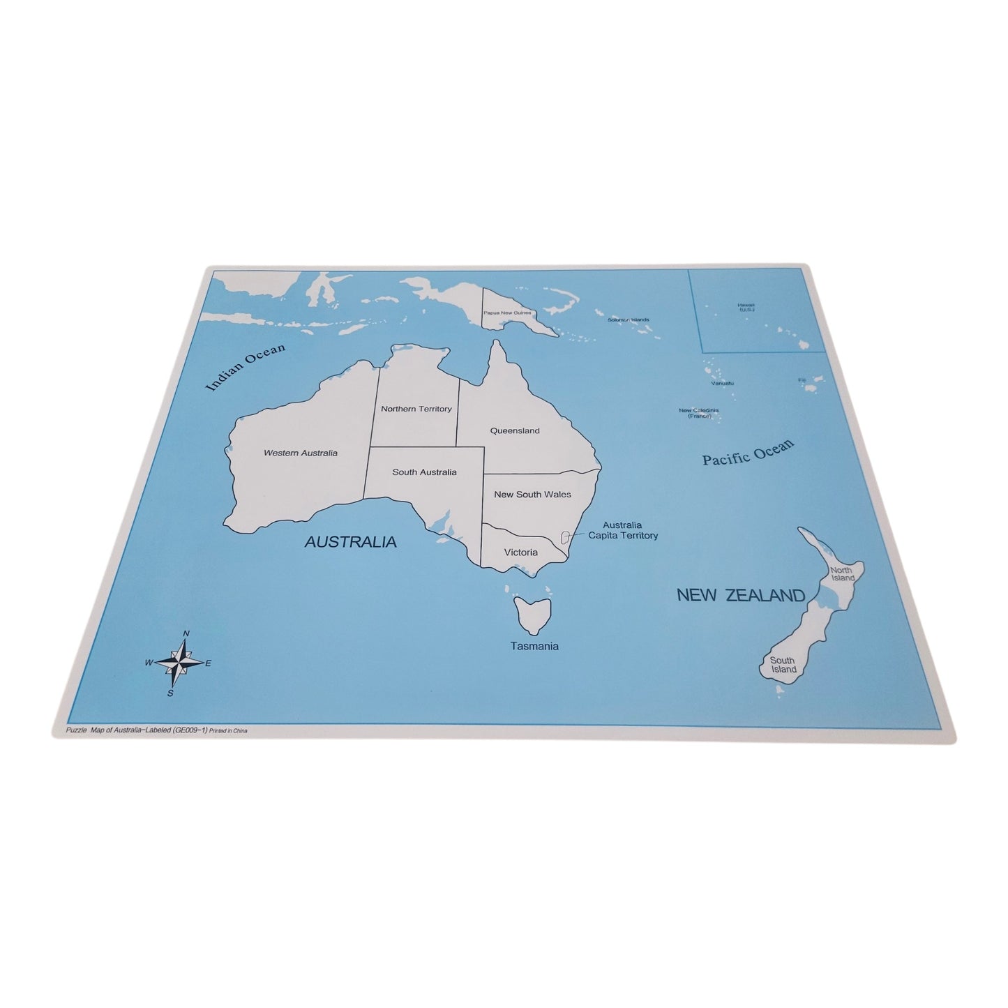 Labelled Australia Control Map