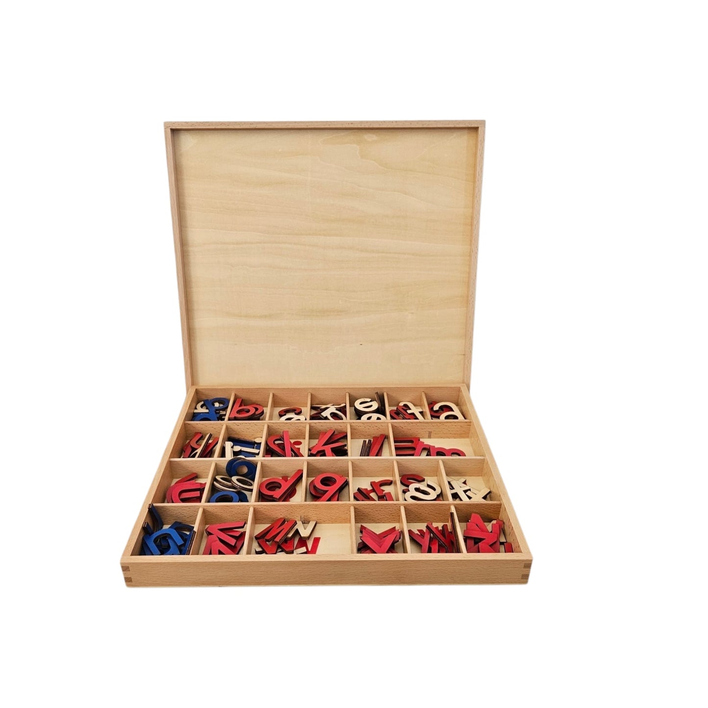 Wooden Movable Alphabet Box