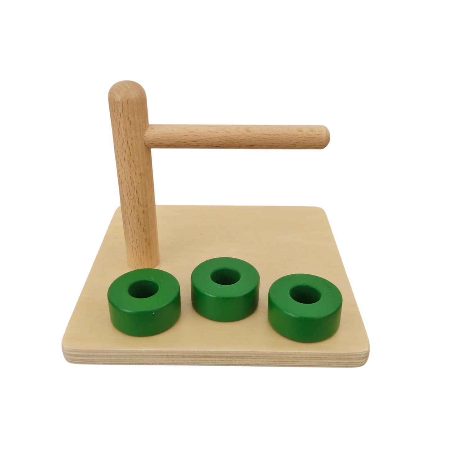 Discs on a Horizontal Dowel