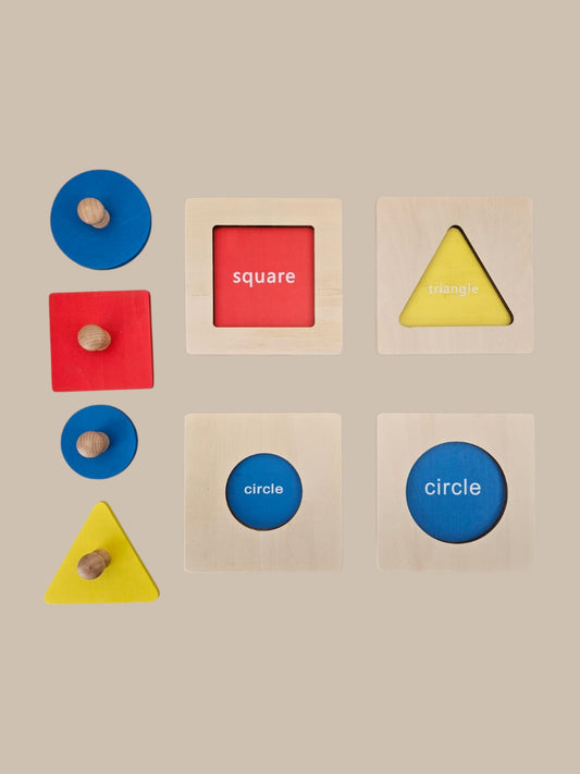 Set of 4: Geometric Shapes Puzzle Set