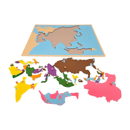 Puzzle Map of Asia