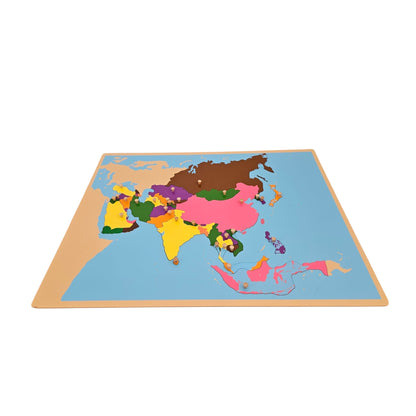 Puzzle Map of Asia