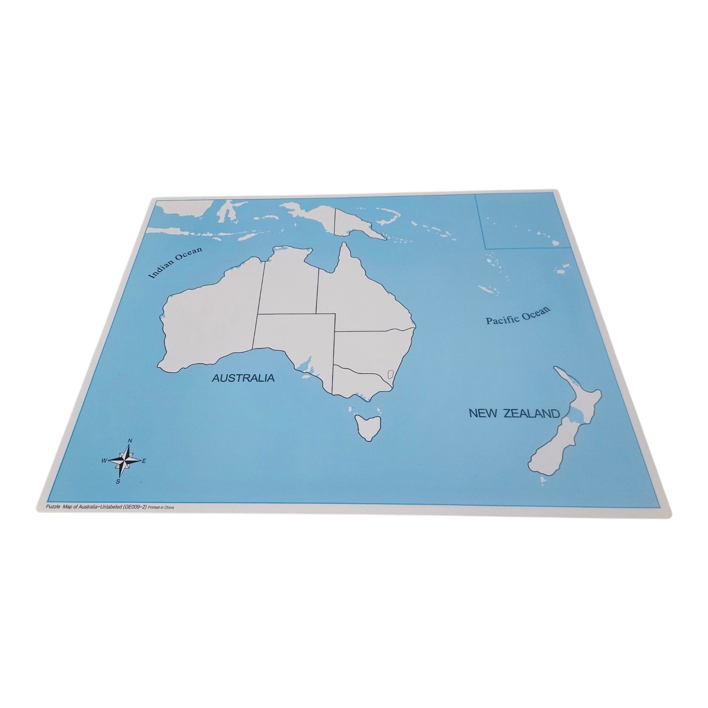 Unlabeled Australia Control Map