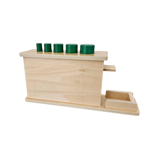 Wooden Cylinder Drop & Tray