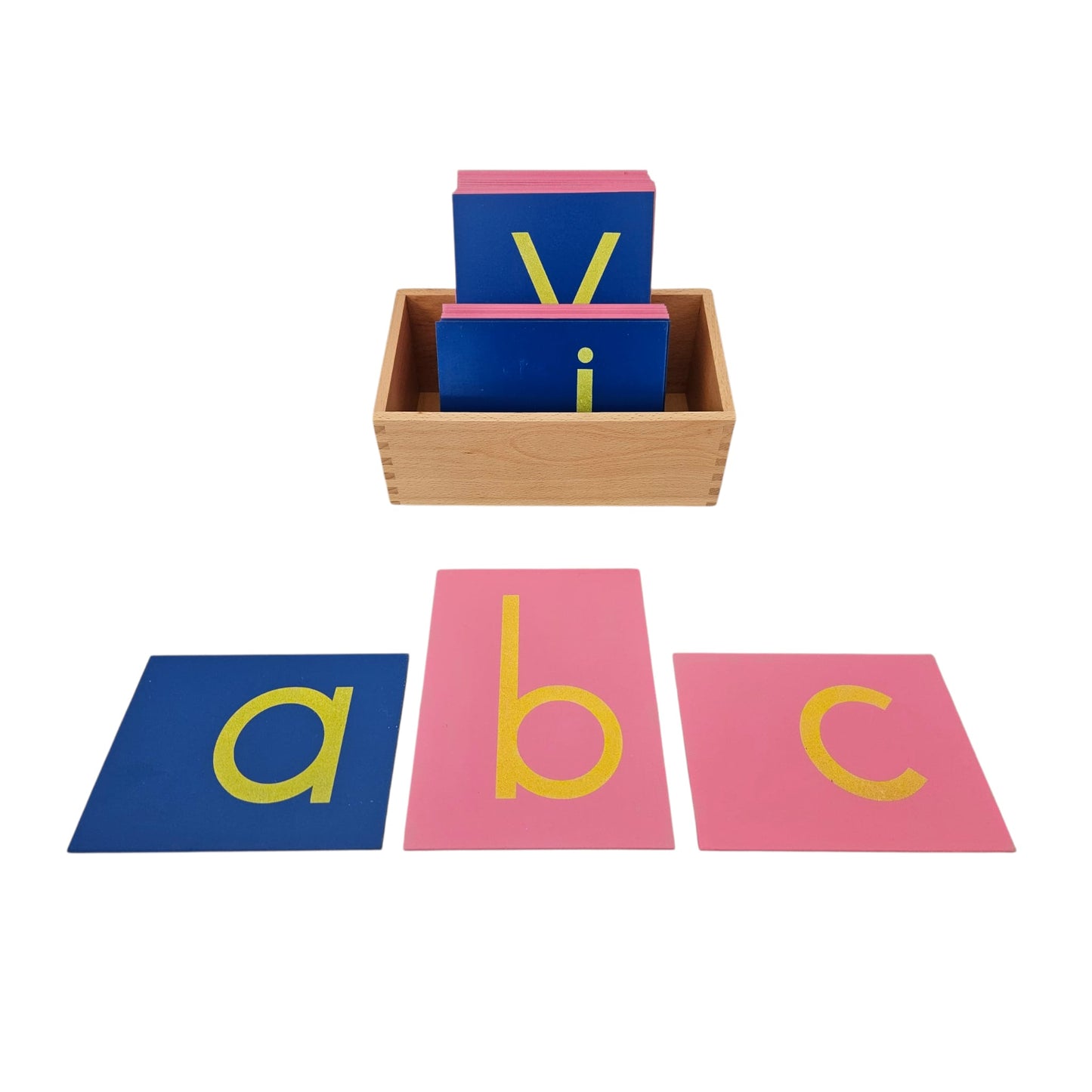 Lowercase Sandpaper Letters with Box