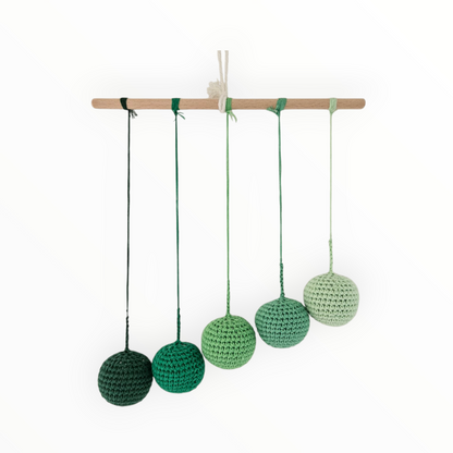 Set of 4 Montessori Baby Mobiles: Munari, Octahedron, Gobbi, and Dancers